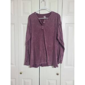 Victoria's secret PINK xl women's long sleeve partial button up